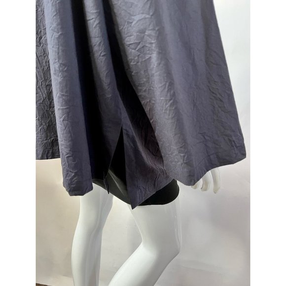 Blanque Womens Jacket Blue Buttons Up Tunic Long Sleeve Cotton Blend Plus 1X - Picture 8 of 12